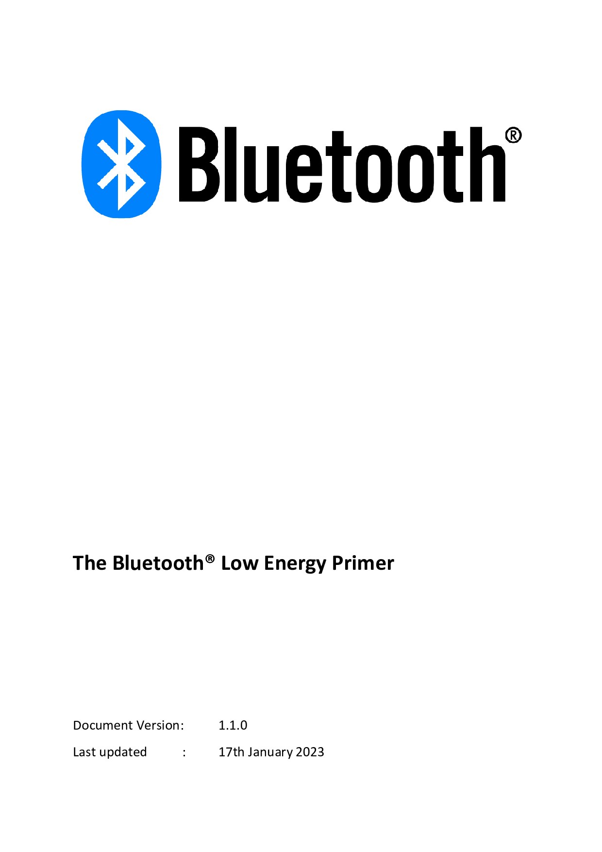 The Bluetooth Low Energy Primer